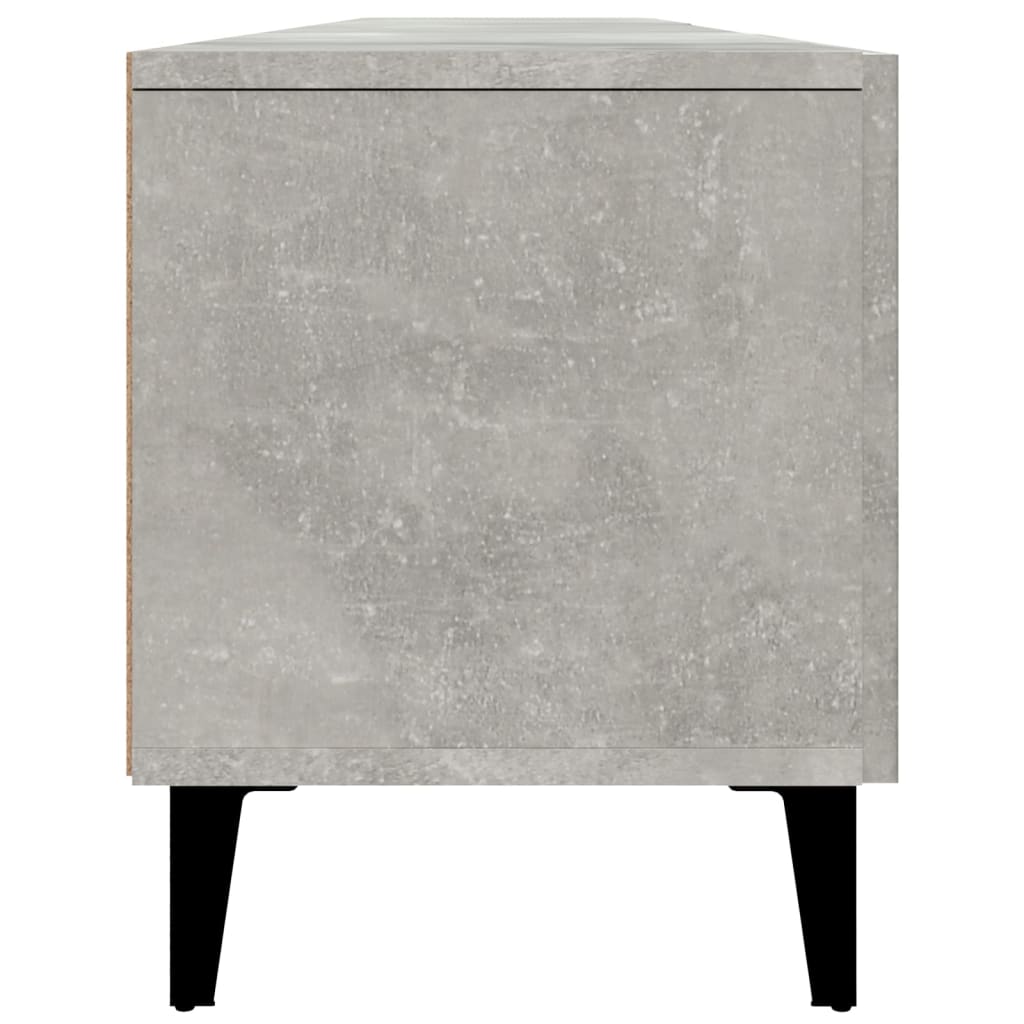 betonszürke szerelt fa TV-szekrény 180x31,5x40 cm