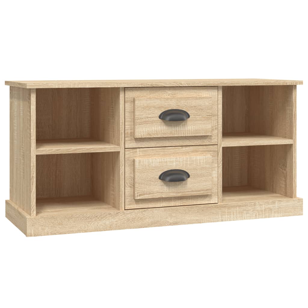 sonoma tölgyszínű szerelt fa TV-szekrény 99,5x35,5x48 cm