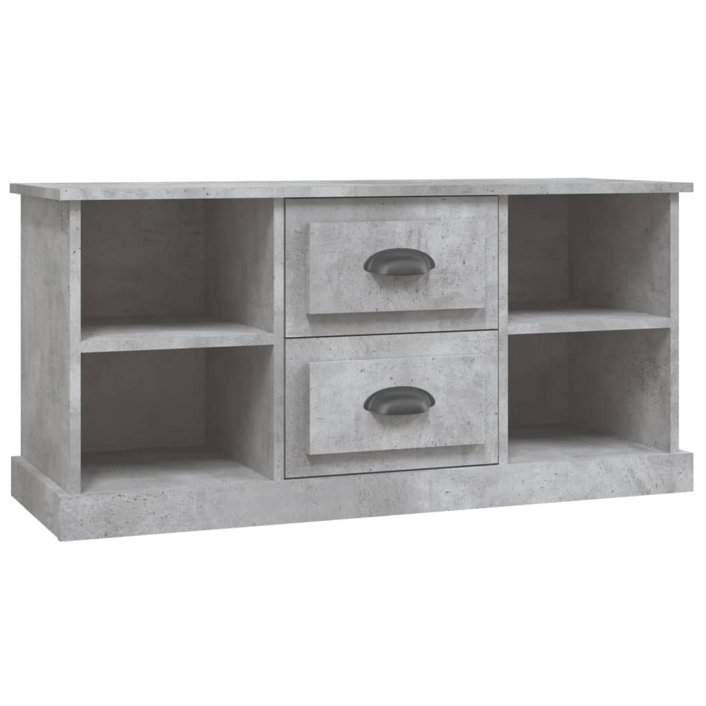 betonszürke szerelt fa TV-szekrény 99,5 x 35,5 x 48 cm