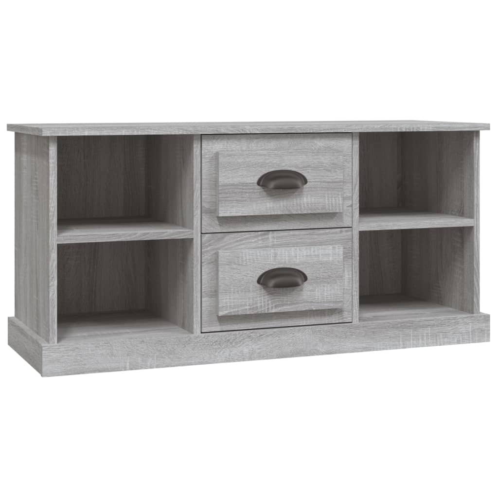 szürke sonoma színű szerelt fa TV-szekrény 99,5x35,5x48 cm