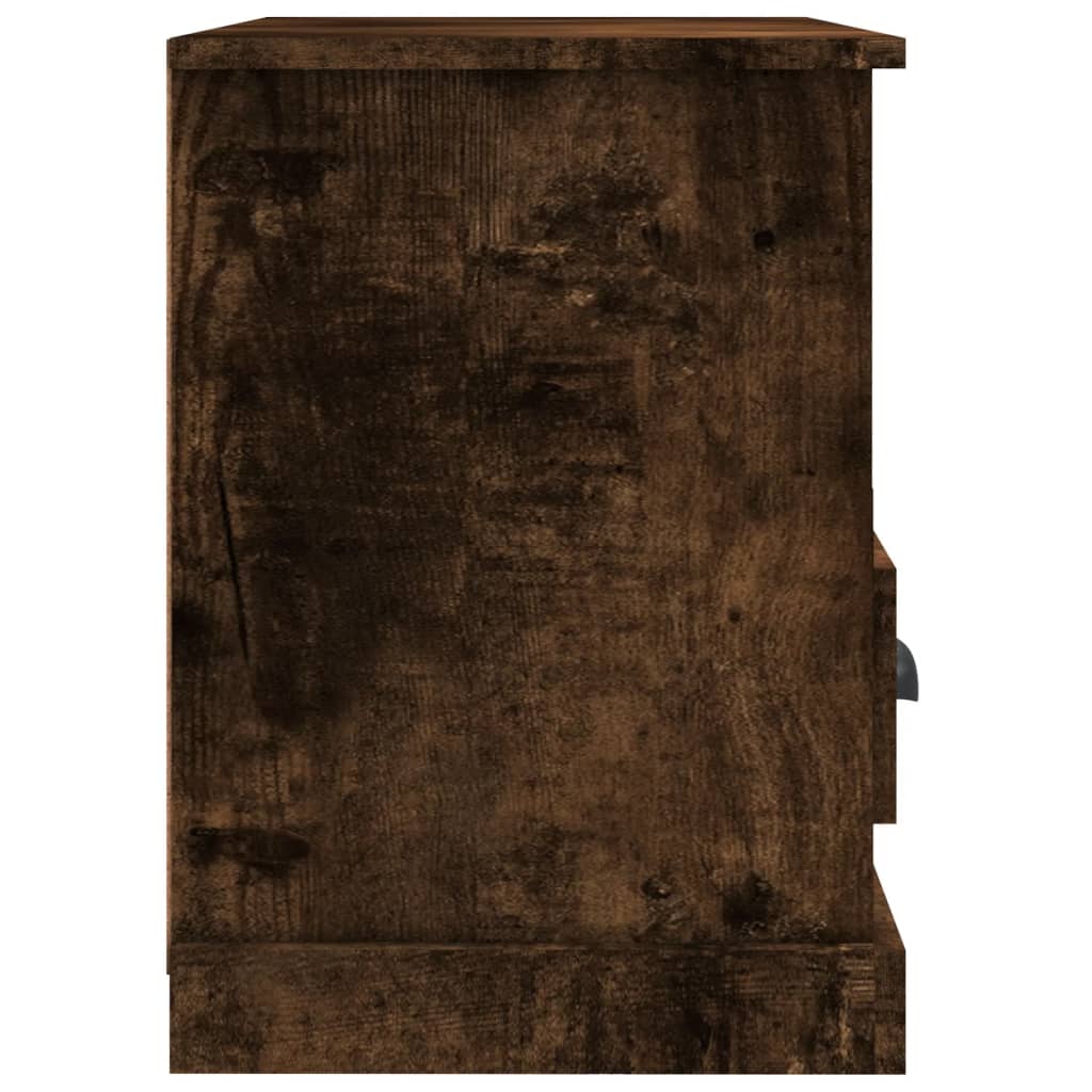 füstös tölgy színű szerelt fa TV-szekrény 80 x 35 x 50 cm