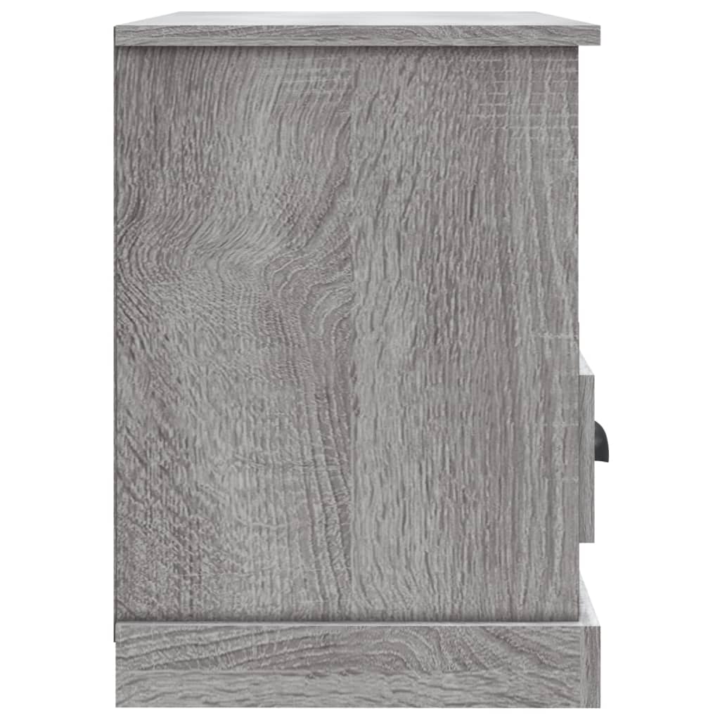 szürke sonoma színű szerelt fa TV-szekrény 80 x 35 x 50 cm