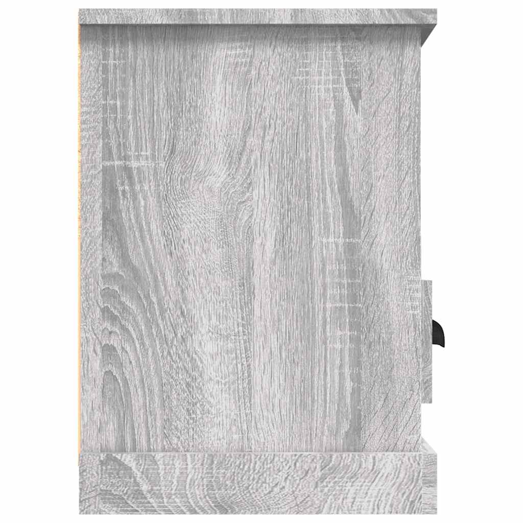 szürke sonoma színű szerelt fa TV-szekrény 100x35x50 cm