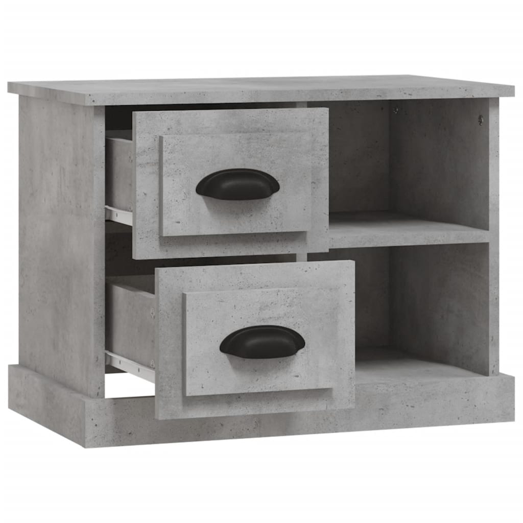 betonszürke éjjeliszekrény 60x35,5x45 cm