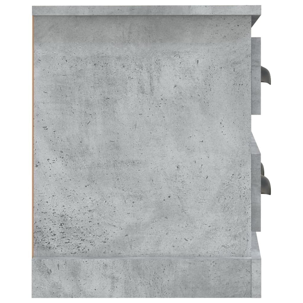 betonszürke szerelt fa TV-szekrény 100 x 35,5 x 45 cm