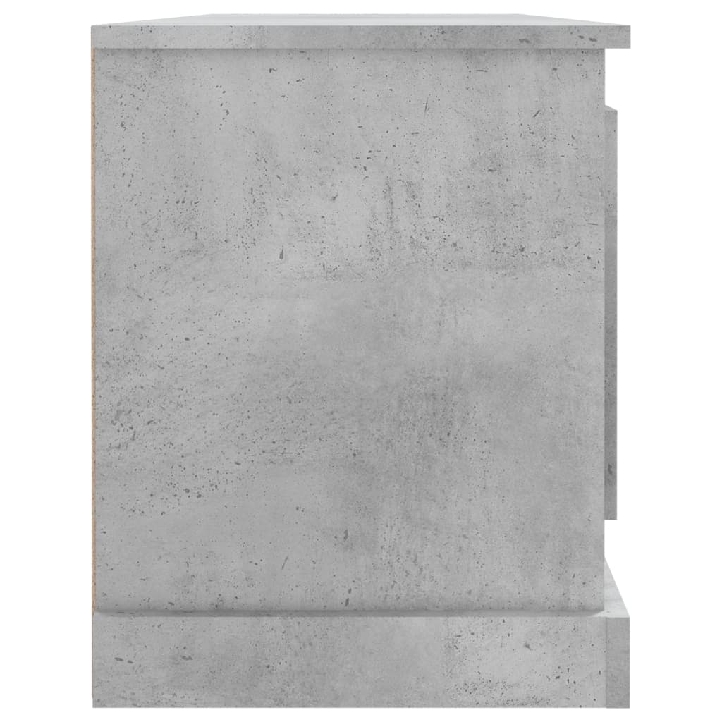 betonszürke szerelt fa TV-szekrény 100 x 35,5 x 45 cm