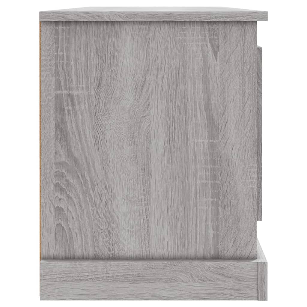 szürke sonoma színű szerelt fa TV-szekrény 100x35,5x45 cm