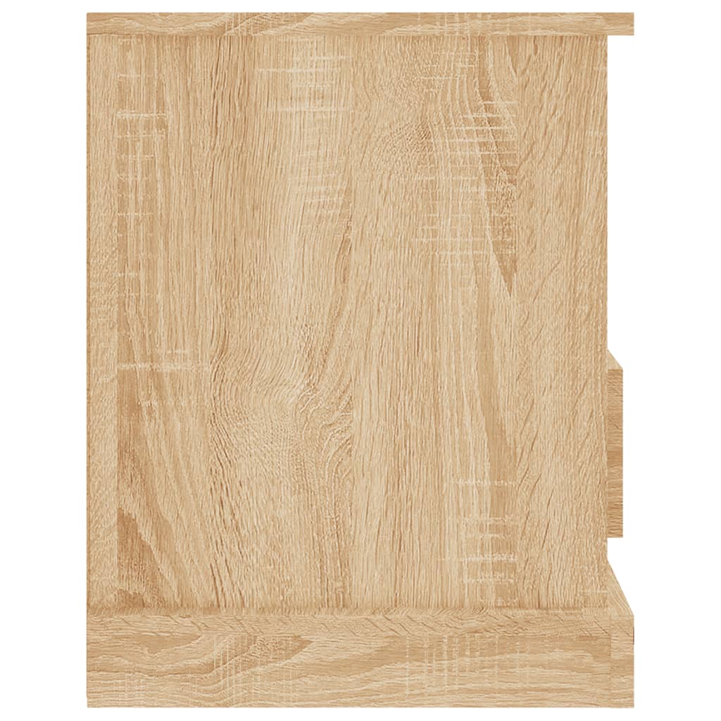 sonoma tölgy színű szerelt fa fali TV-szekrény 93x35,5x45 cm