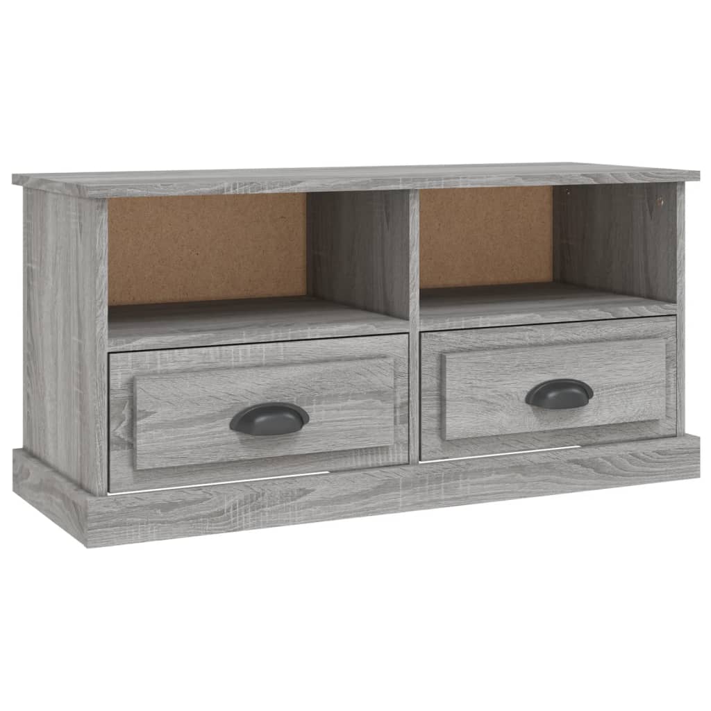 szürke sonoma színű szerelt fa TV-szekrény 93x35,5x45 cm