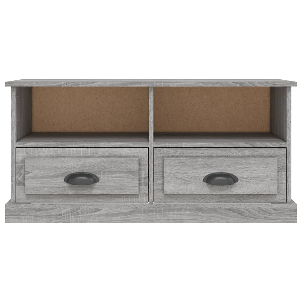 szürke sonoma színű szerelt fa TV-szekrény 93x35,5x45 cm