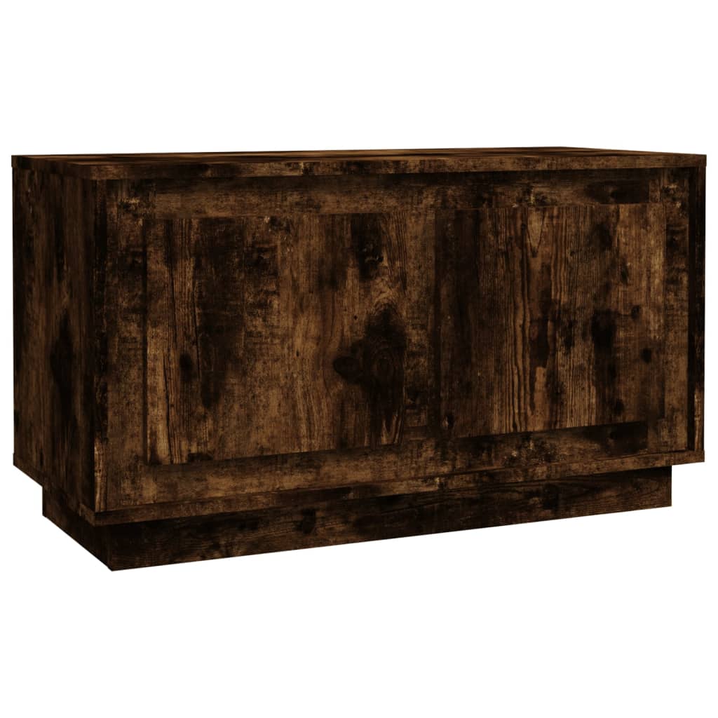 füstös tölgy színű szerelt fa TV-szekrény 80x35x45 cm