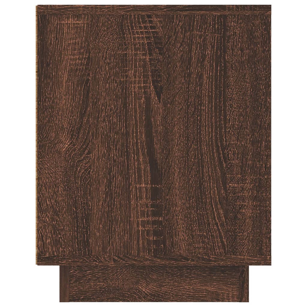 barna tölgyszínű szerelt fa TV-szekrény 80x35x45 cm