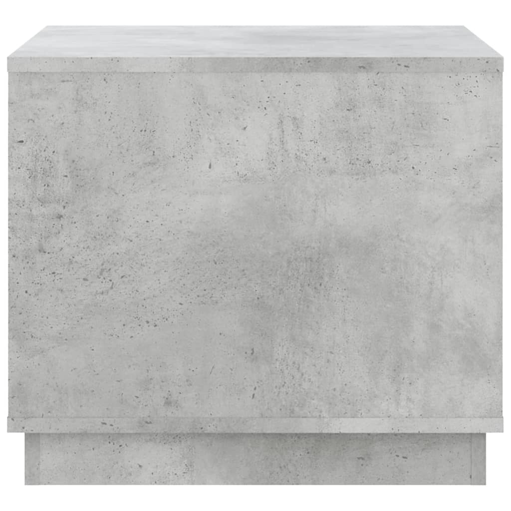 betonszürke szerelt fa dohányzóasztal 51x50x44 cm