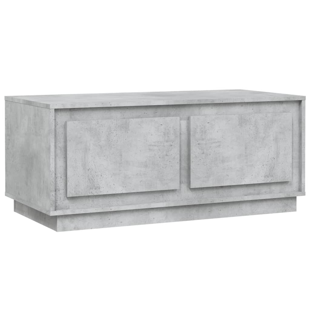 betonszürke szerelt fa dohányzóasztal 102x50x44 cm