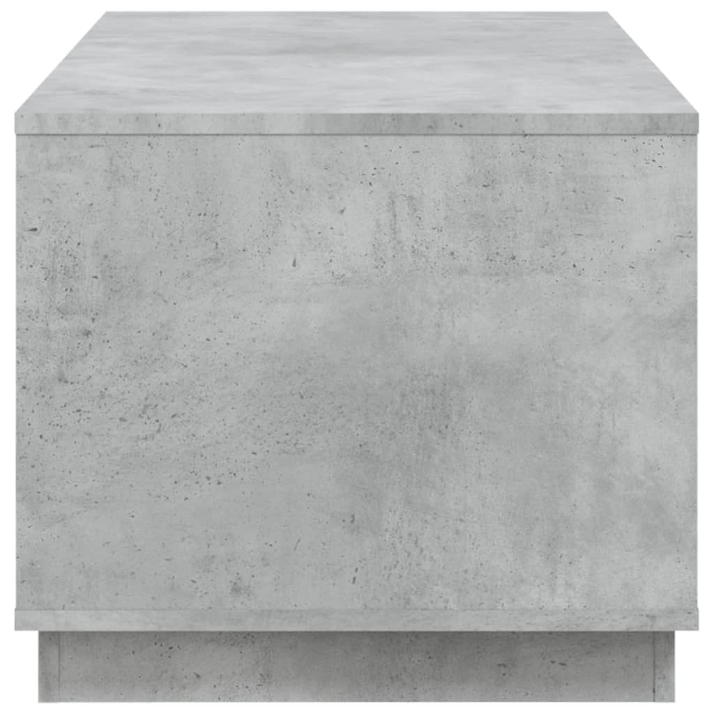 betonszürke szerelt fa dohányzóasztal 102x50x44 cm