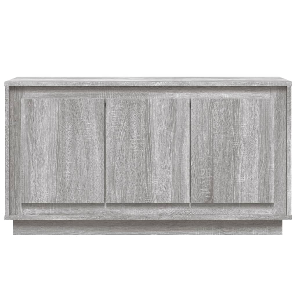 szürke sonoma színű szerelt fa tálalószekrény 102x35x55 cm
