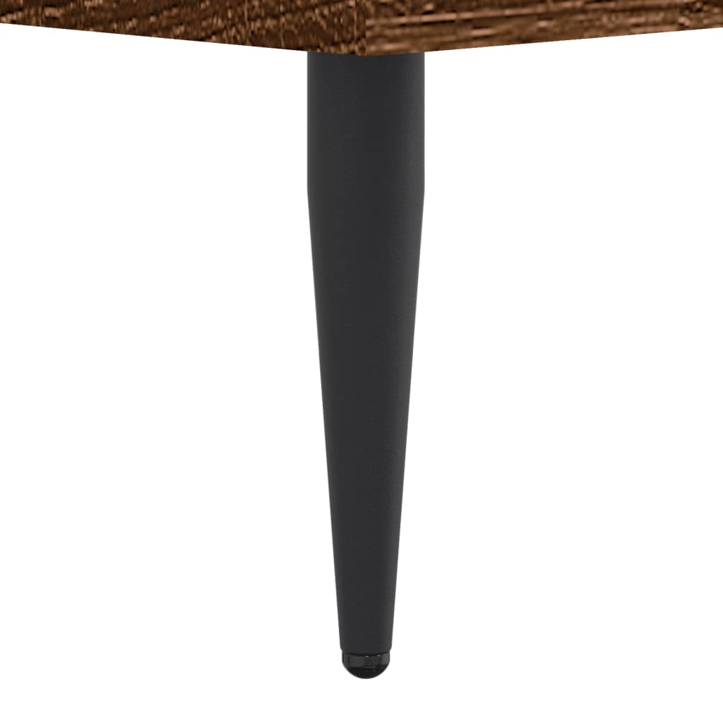 barna tölgy színű szerelt fa ágykeret matrac nélkül 90x200 cm