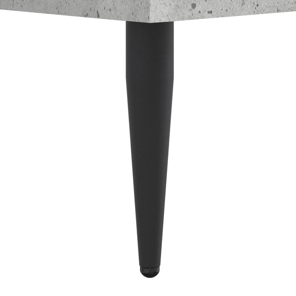 betonszürke szerelt fa ágykeret 75 x 190 cm