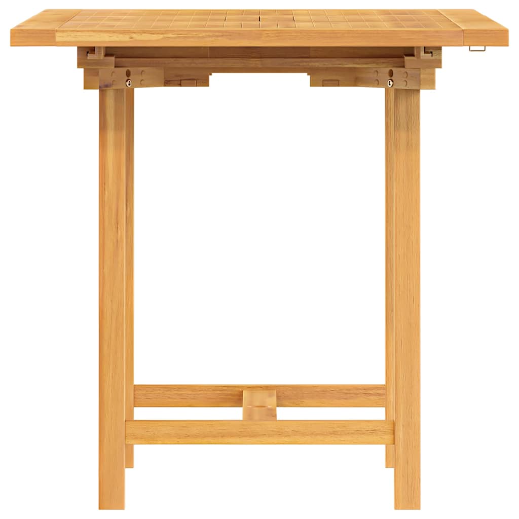 kihúzható tömör tíkfa kerti asztal 110-160 x 80 x 75 cm