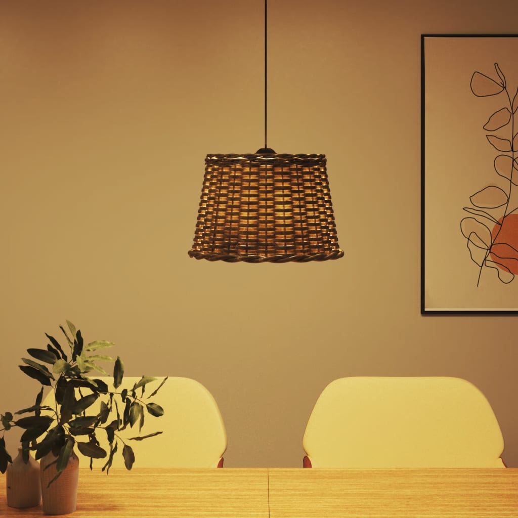 barna fonott mennyezeti lámpaernyő Ø40 x 26 cm