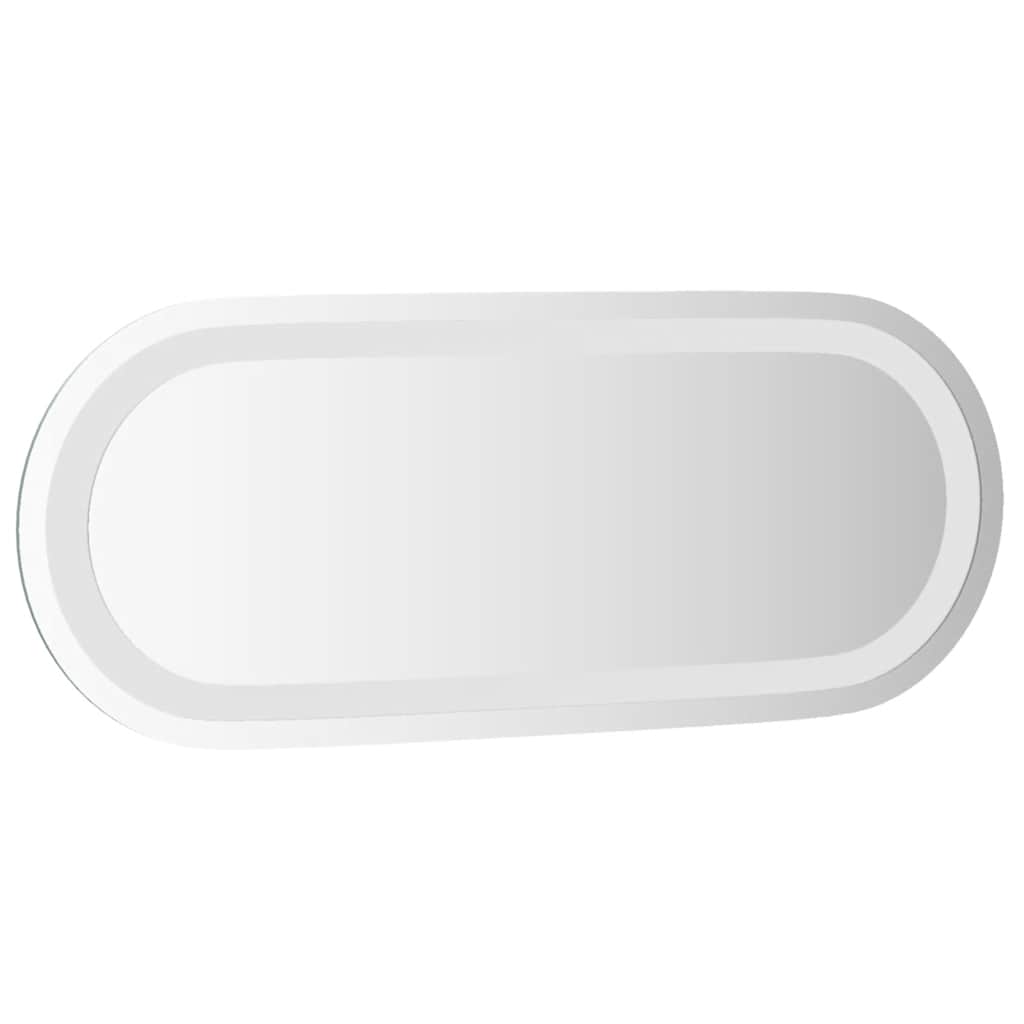 ovális LED-es fürdőszobai tükör 50 x 20 cm