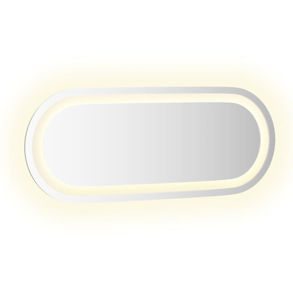 ovális LED-es fürdőszobai tükör 50 x 20 cm