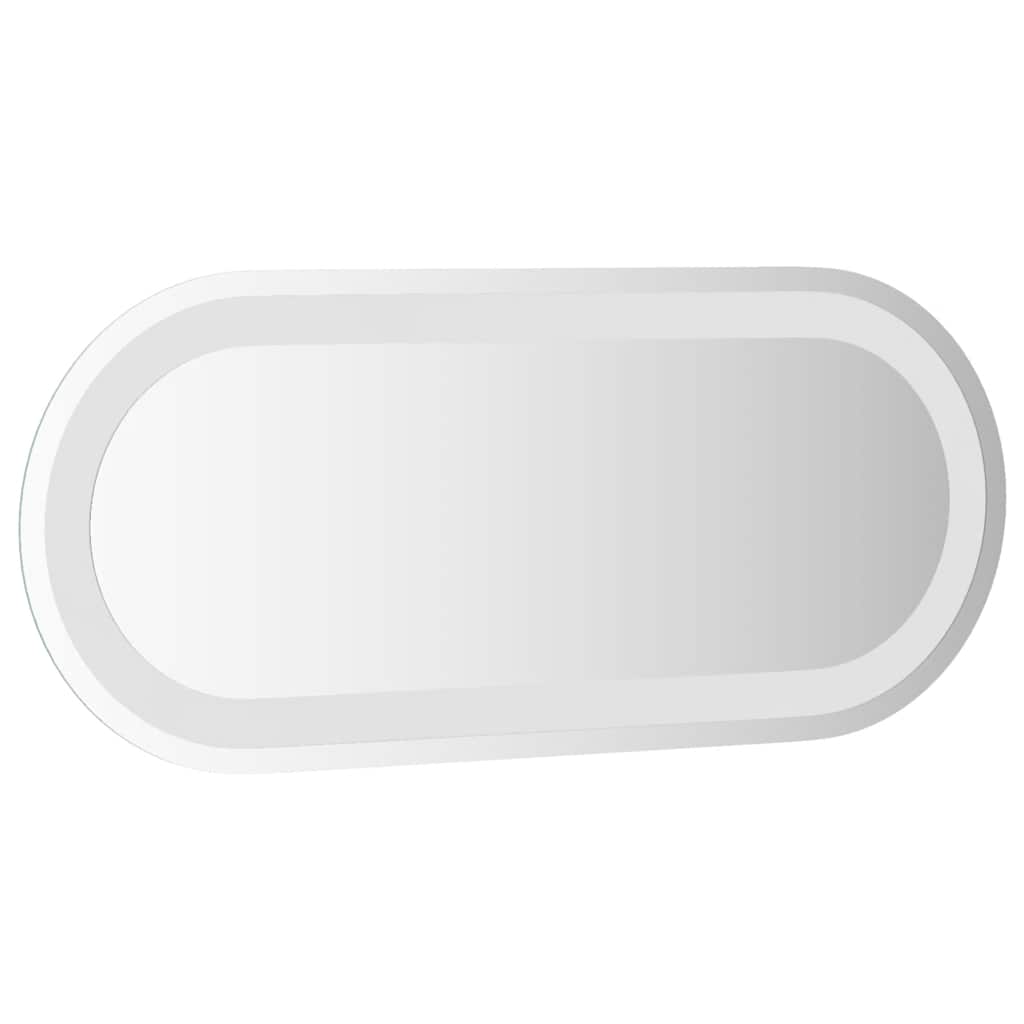 ovális LED-es fürdőszobai tükör 60 x 25 cm