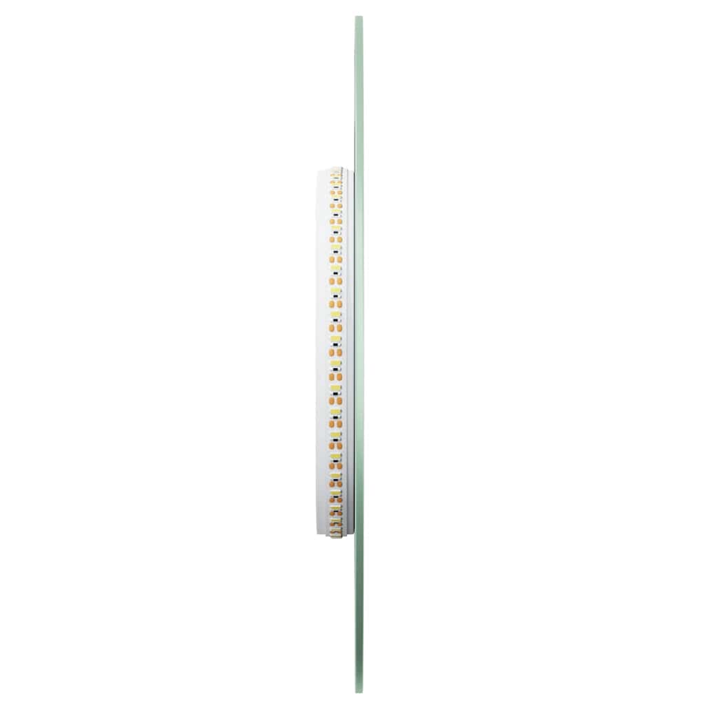 ovális LED-es fürdőszobai tükör 60 x 25 cm