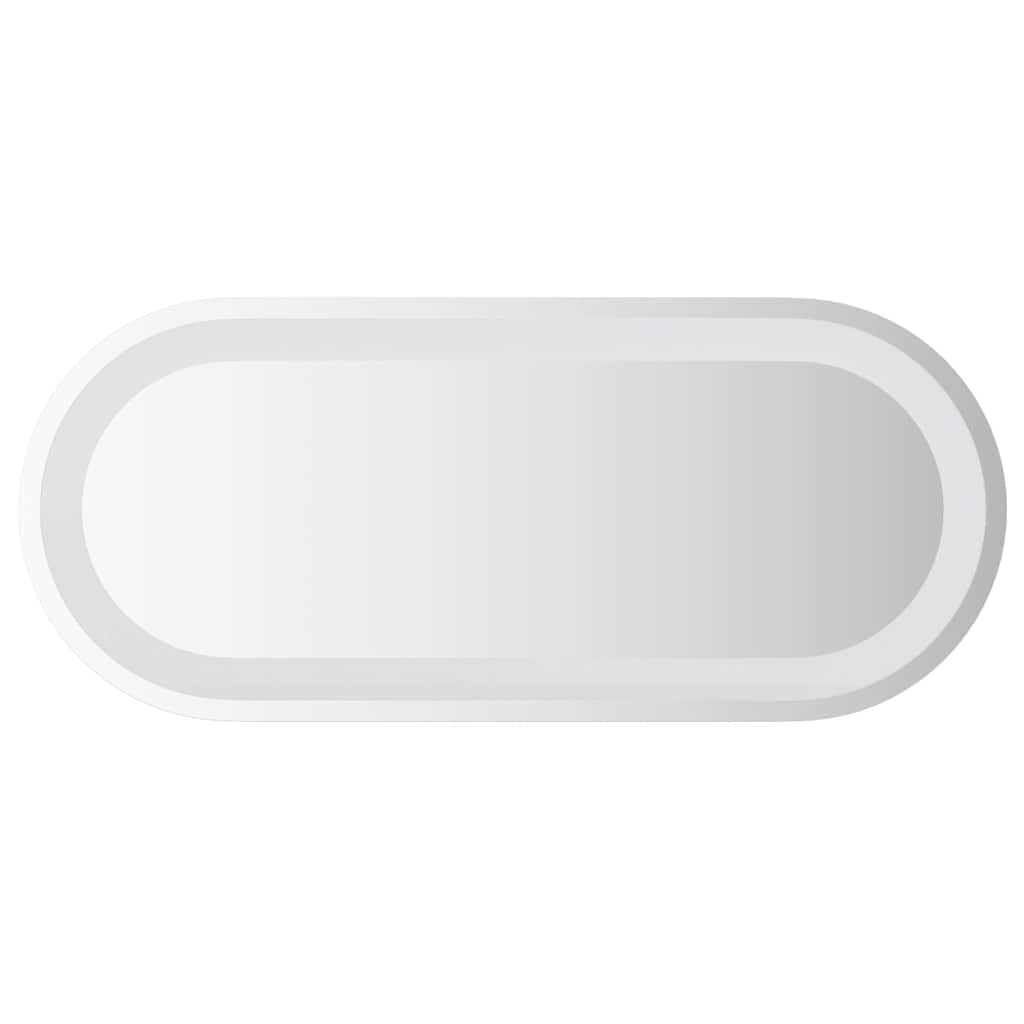 ovális LED-es fürdőszobai tükör 70 x 30 cm