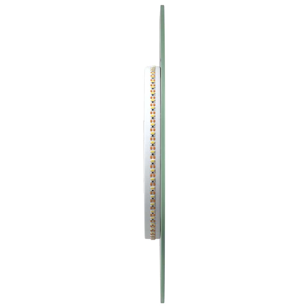 ovális LED-es fürdőszobai tükör 70 x 30 cm