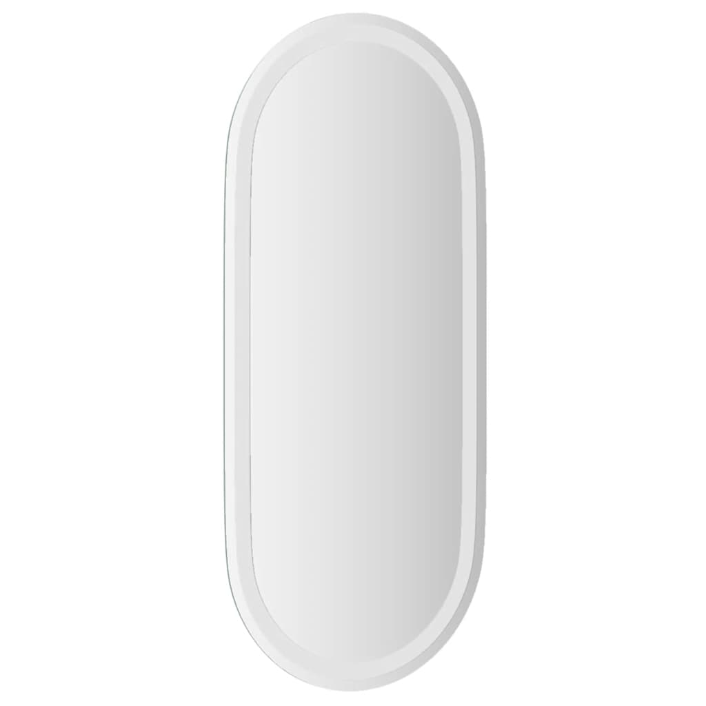 ovális LED-es fürdőszobai tükör 80 x 35 cm