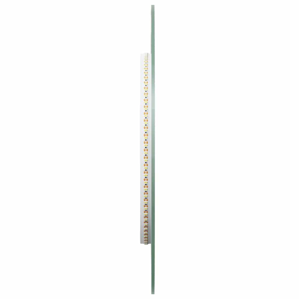 ovális LED-es fürdőszobai tükör 80 x 35 cm