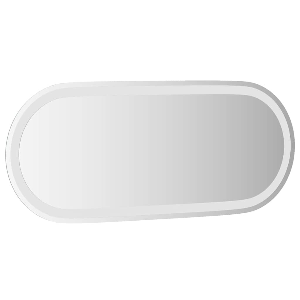 ovális LED-es fürdőszobai tükör 90 x 40 cm