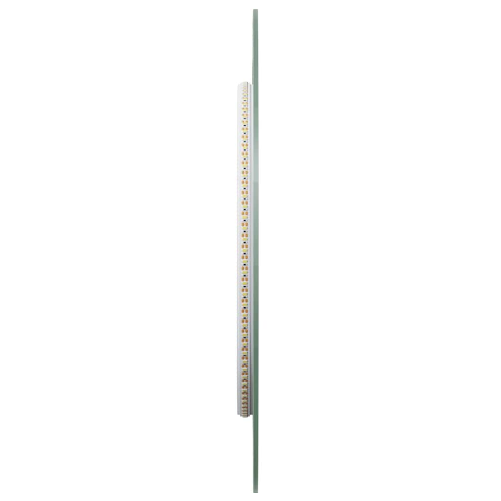 ovális LED-es fürdőszobai tükör 90 x 40 cm