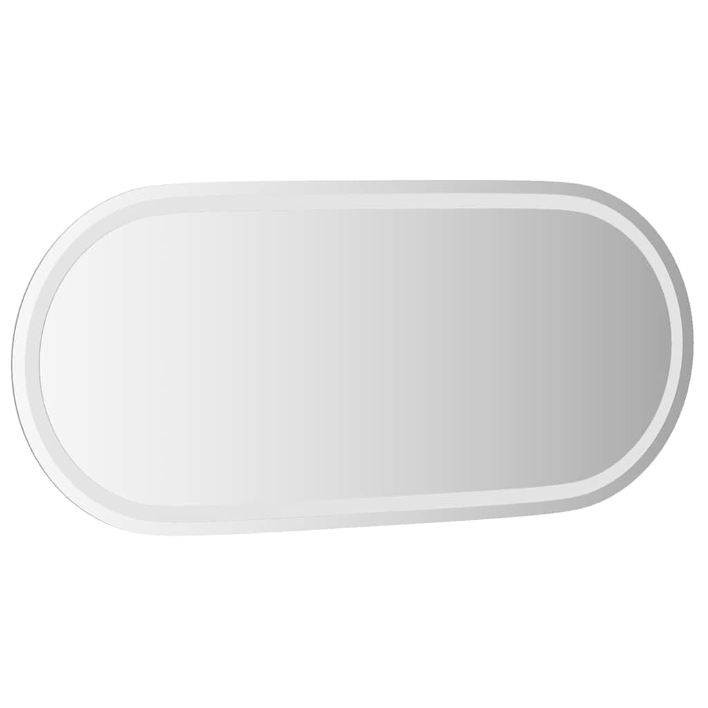 ovális LED-es fürdőszobai tükör 100 x 45 cm