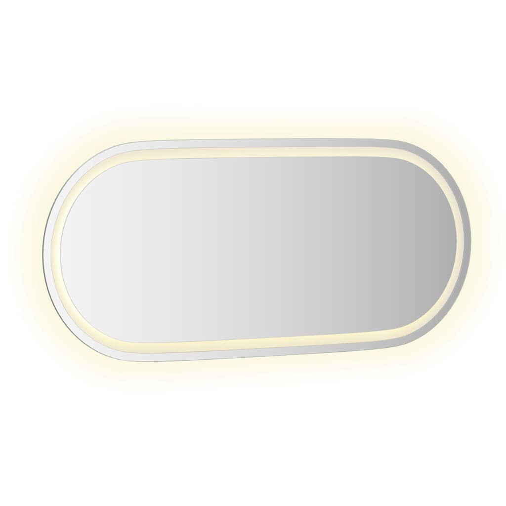 ovális LED-es fürdőszobai tükör 100 x 45 cm