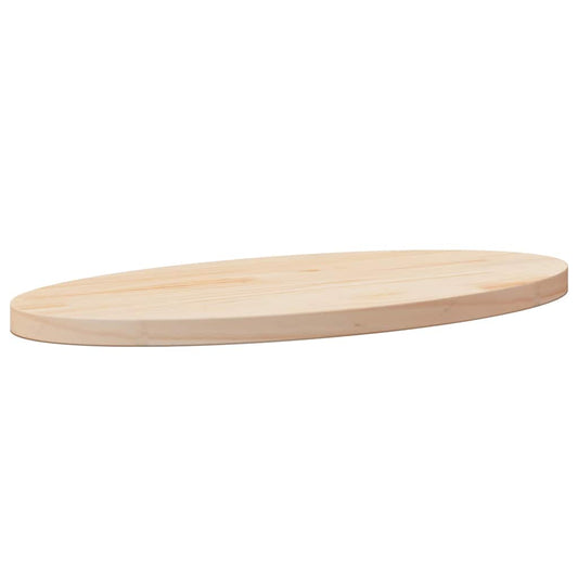 tömör fenyőfa ovális asztallap 60 x 30 x 2,5 cm