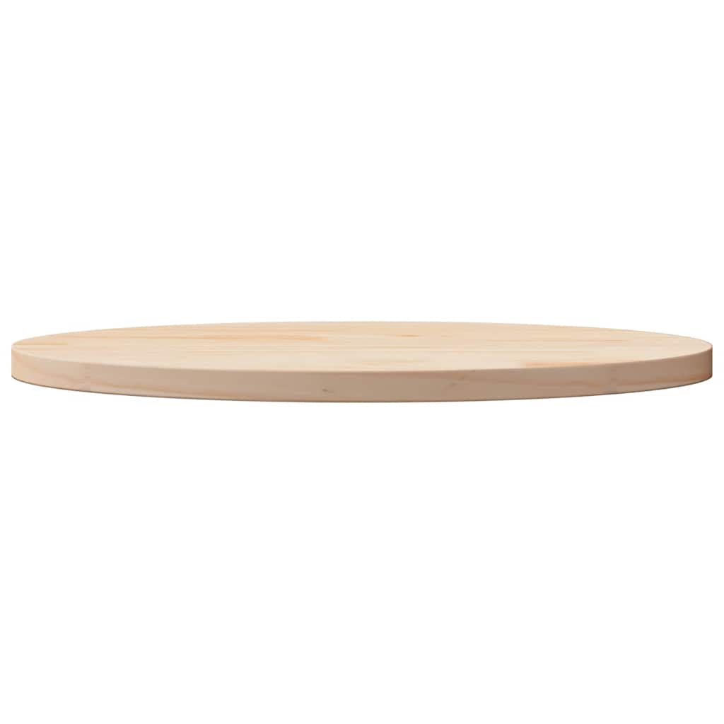 tömör fenyőfa ovális asztallap 60 x 30 x 2,5 cm