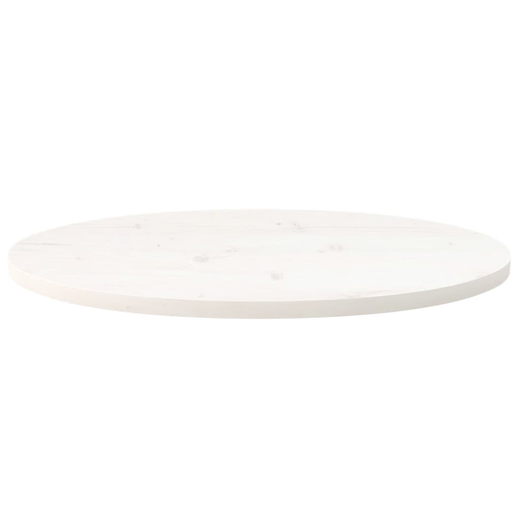 fehér tömör fenyőfa ovális asztallap 70 x 35 x 2,5 cm