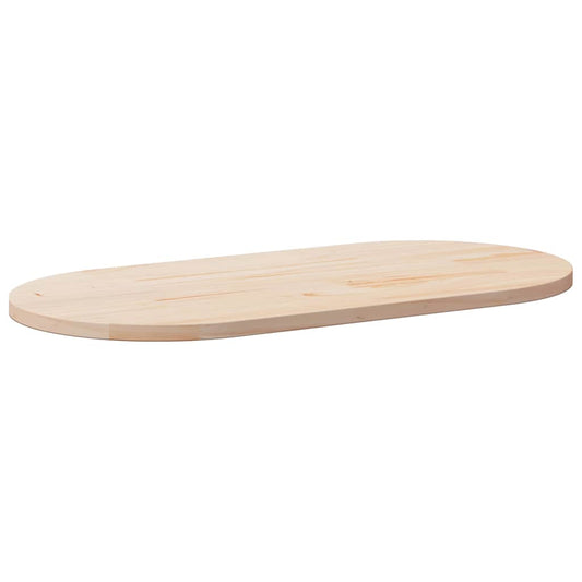 tömör fenyőfa asztallap 110 x 55 x 2,5 cm ovális