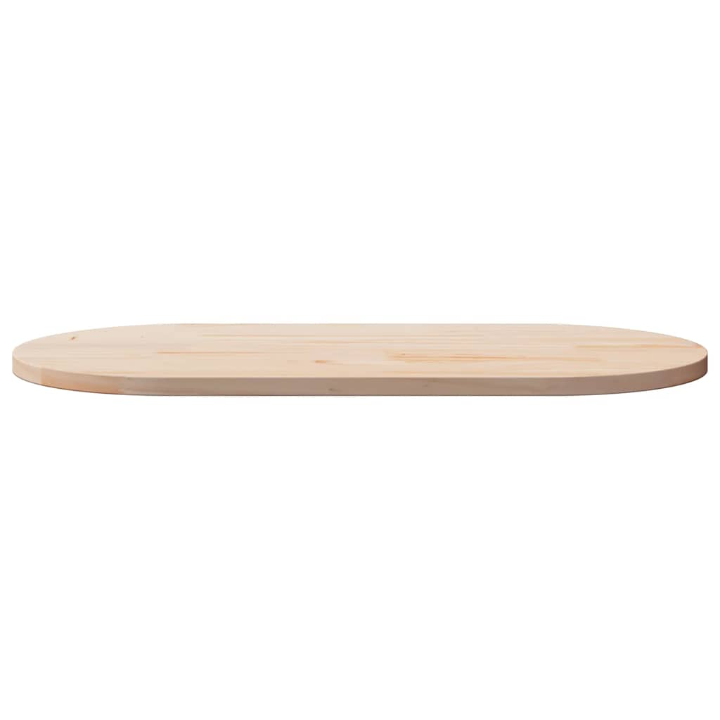 tömör fenyőfa asztallap 110 x 55 x 2,5 cm ovális