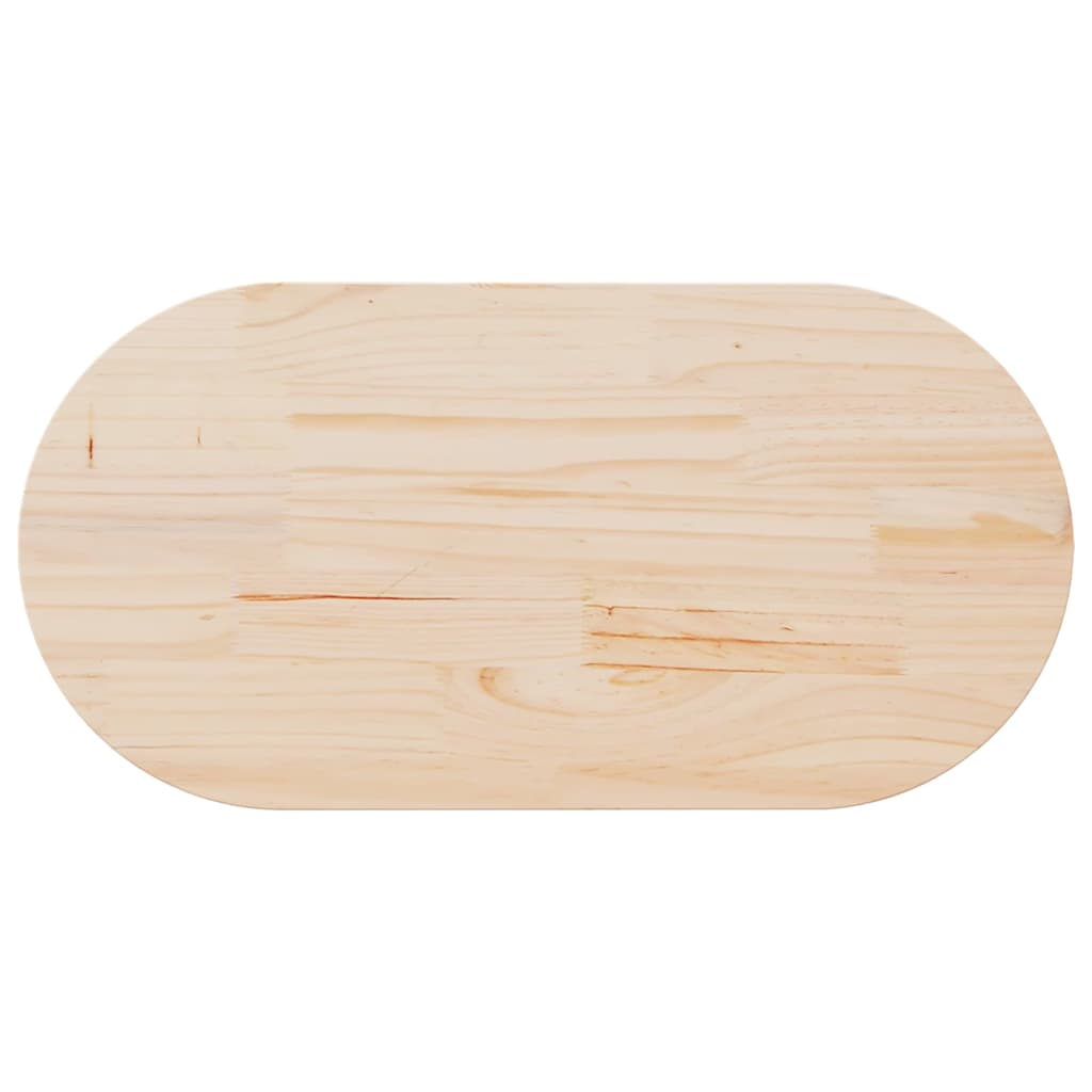 tömör fenyőfa asztallap 110 x 55 x 2,5 cm ovális