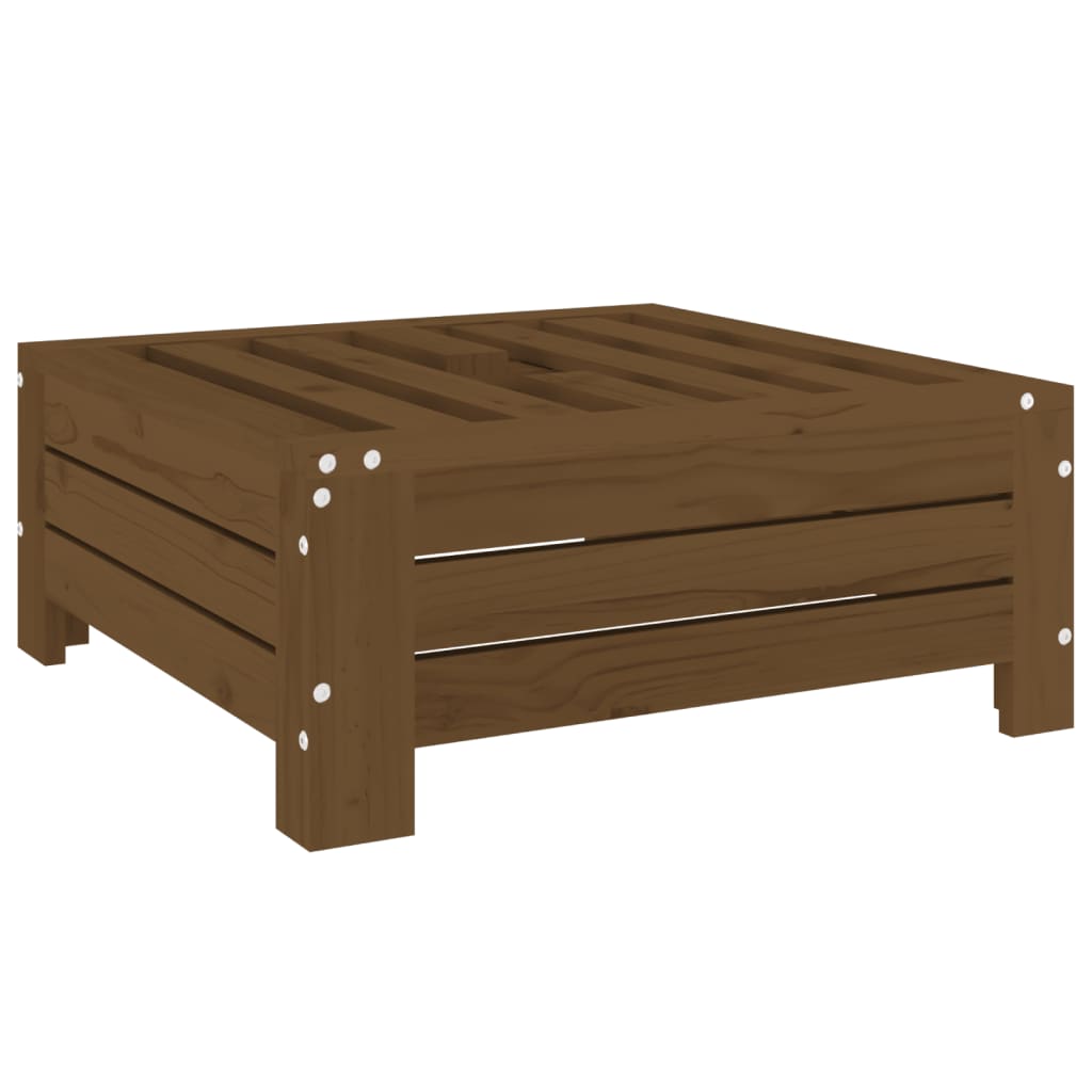 mézbarna tömör fenyőfa napernyőtalp-burkolat