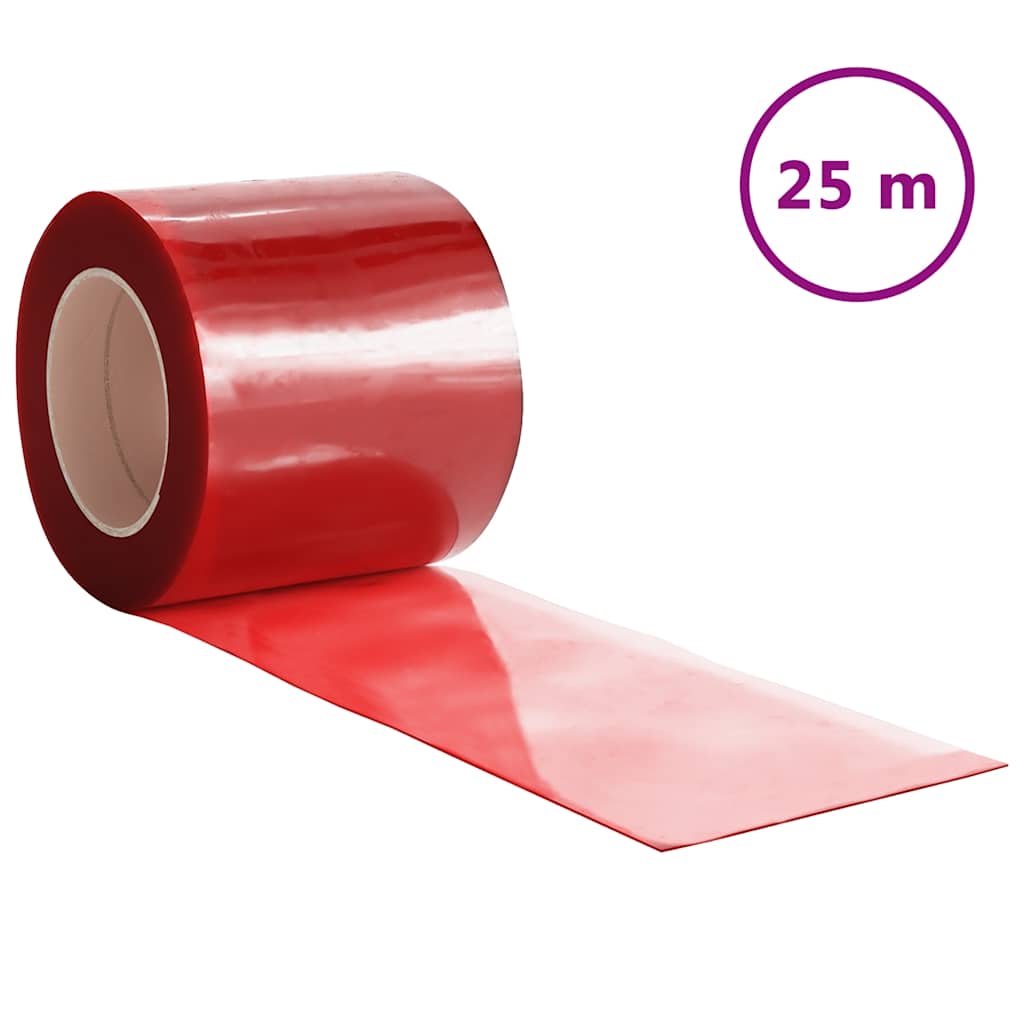 piros PVC ajtófüggöny 200 mm x 1,6 mm 25 m
