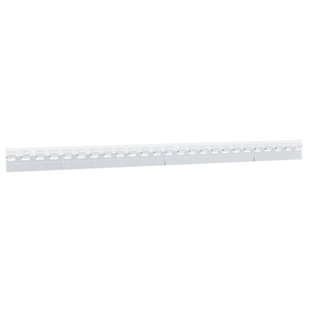 6 db ezüst rozsdamentes acél összekötő lemez 20 cm