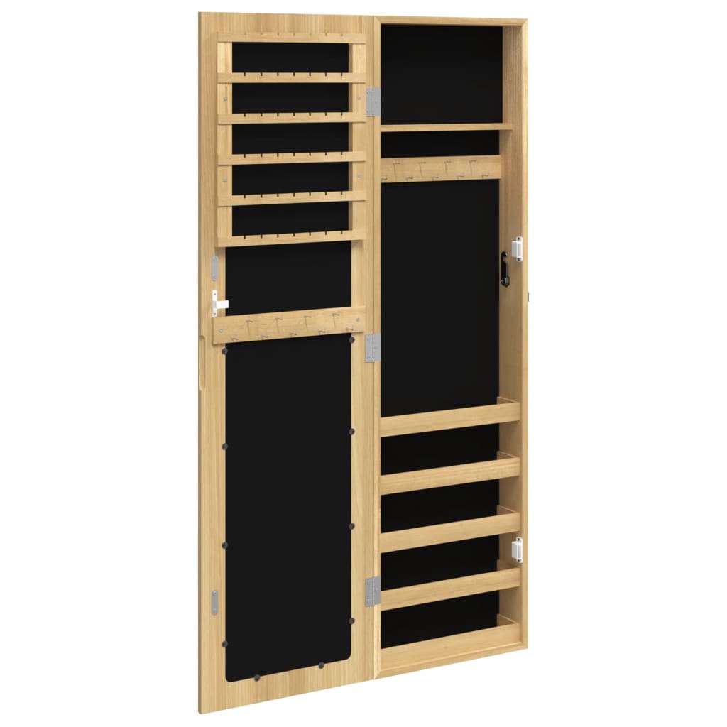 falra szerelhető tükrös ékszerszekrény 30x8,5x106 cm