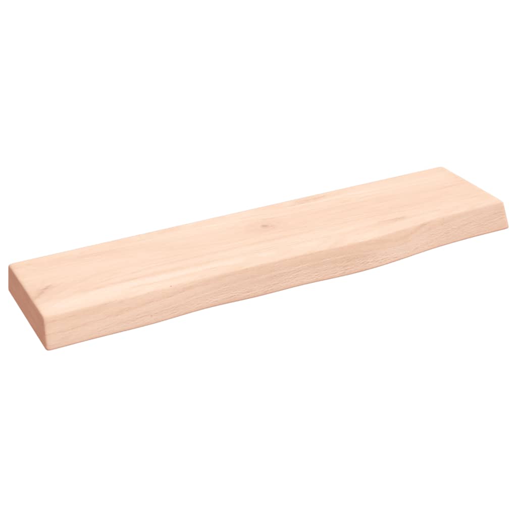 kezeletlen tömör tölgyfa fali polc 40 x 10 x 2 cm