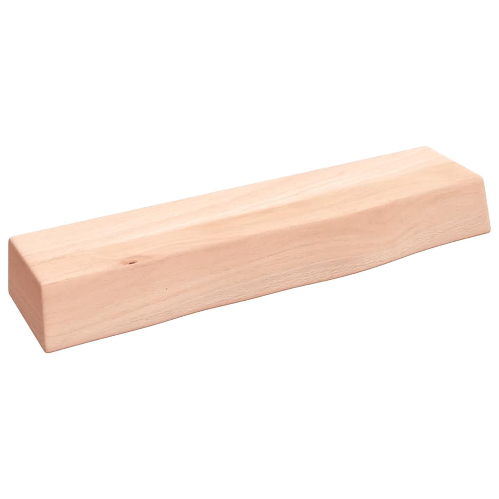 kezeletlen tömör tölgyfa fali polc 40x10x6 cm