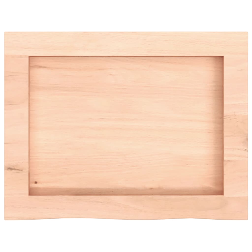 kezeletlen tömör tölgyfa fali polc 40x30x(2-6) cm