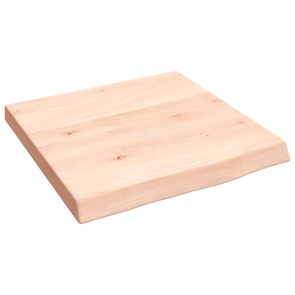 kezeletlen tömör tölgyfa fali polc 40x40x(2-4) cm